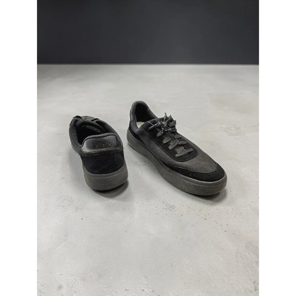 Kizik Prague Hands Free Shoes Mens 11.5 / Womens 13 Slip On Black Canvas Walking